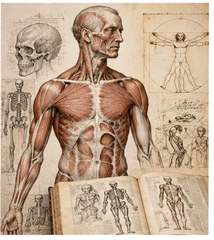 Vesalian anatomical study